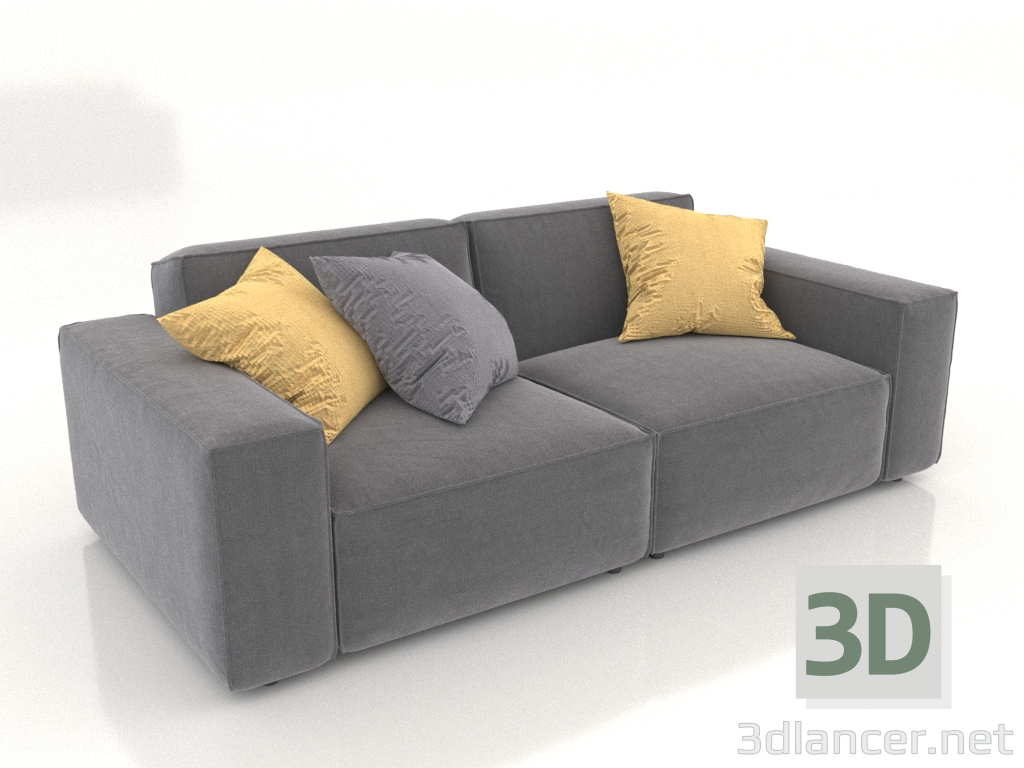 3D Modell Premium-Modulsofa Como (gerade) - Vorschau