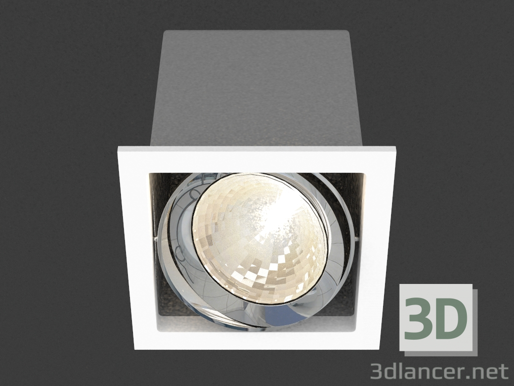 Modelo 3d Recesso luminária LED (DL18485_01WW-SQ) - preview