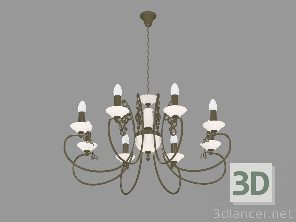 modello 3D Lampadario Angelo (1210-8P) - anteprima