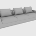 3d model Sofa YURA SOFA (308x103xh72) - preview