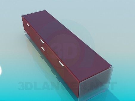 Modelo 3d Mesa de TV - preview