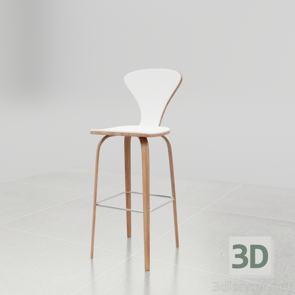 modello 3D Sgabello da bar suka-suka - anteprima