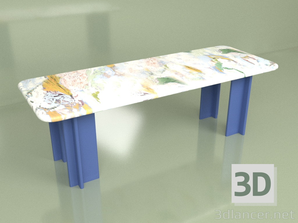 3d model SUMINAGASHI table (option 2) - preview