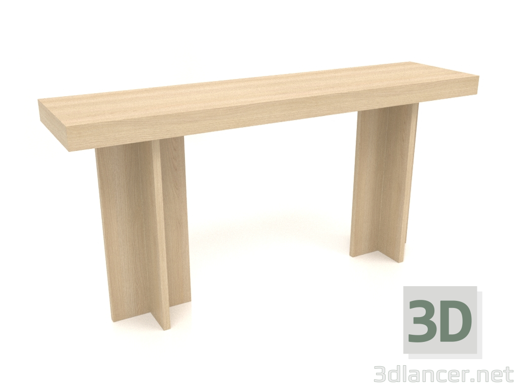 Modelo 3d Mesa consola KT 14 (1600x400x775, madeira branca) - preview