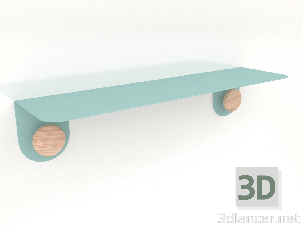 3d model Wall shelf Hook 60 (Light green) - preview