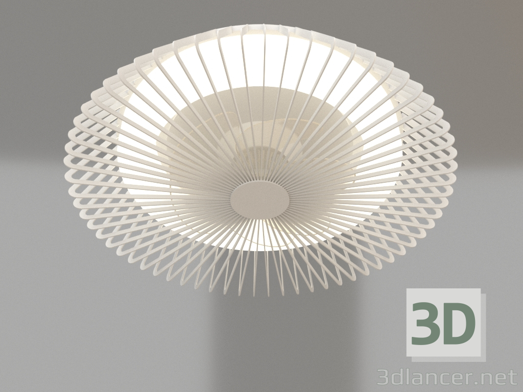 modello 3D Lampadario-ventilatore da soffitto (7120) - anteprima