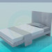 Modelo 3d Cama de solteiro - preview