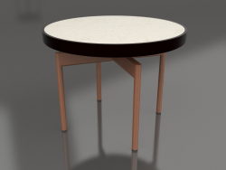 Mesa de centro redonda Ø60 (Negro, DEKTON Danae)