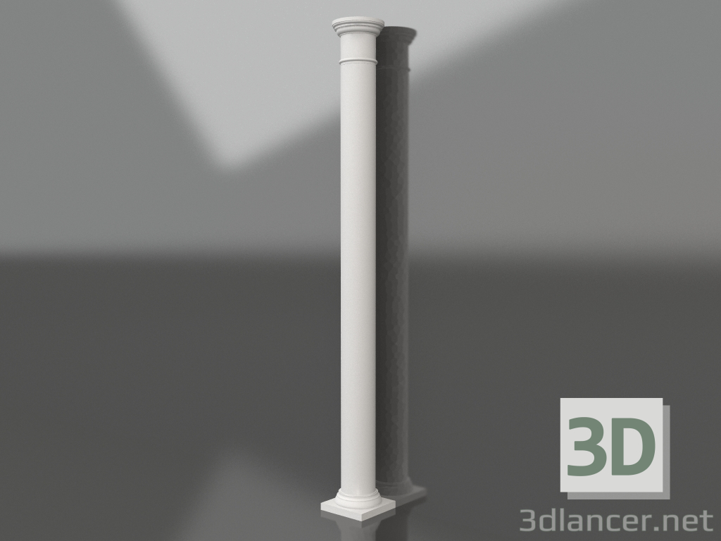 Modelo 3d Coluna de gesso KK 011 (D=200mm, H=2800mm) - preview