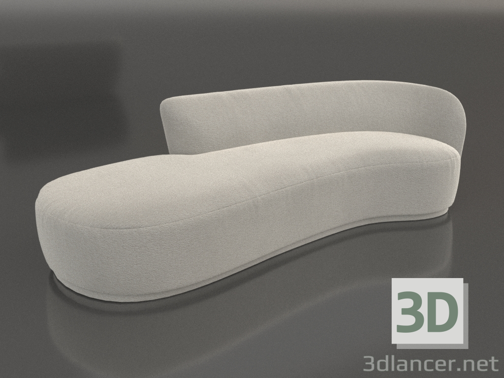 3d model Sofá asimétrico Copenhague - vista previa