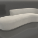 3d model Sofá asimétrico Copenhague - vista previa