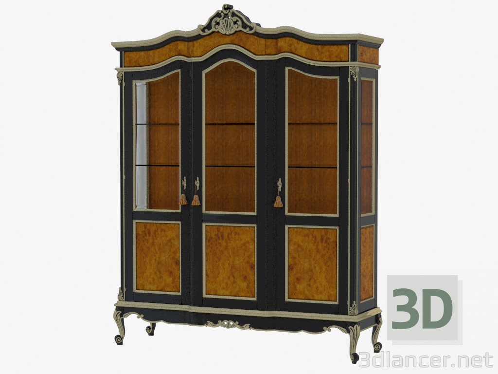 3d model Casanova hardwood display cabinet (art. 12115) - preview