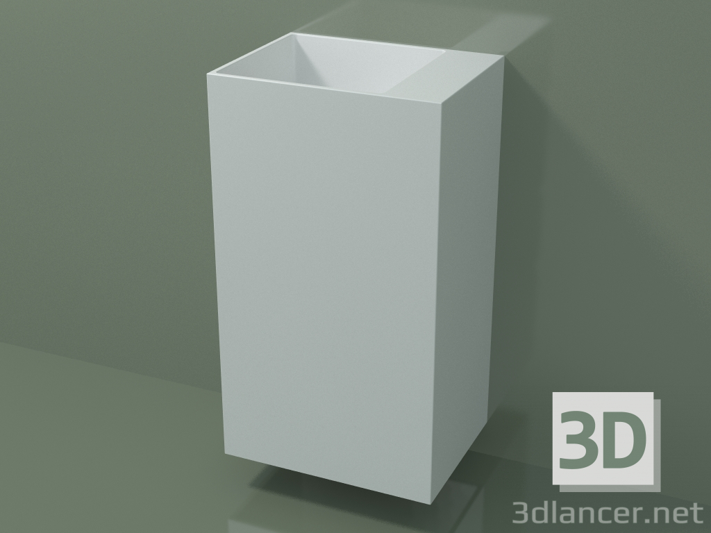 modello 3D Lavabo sospeso (03UN26103, Glacier White C01, L 48, P 36, H 85 cm) - anteprima