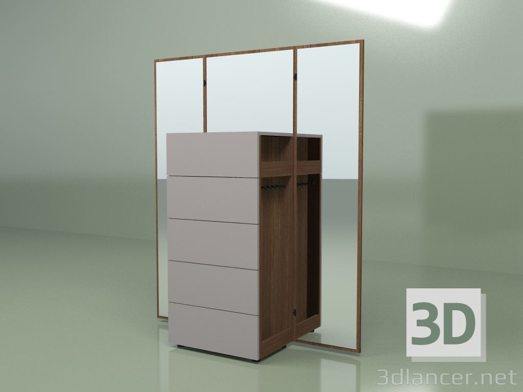 3d model Cómoda con espejo Avola - vista previa