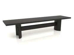 Banc VK (1600x400x350, bois noir)