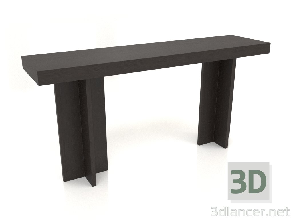 3d model Consola KT 14 (1600x400x775, madera marrón oscuro) - vista previa