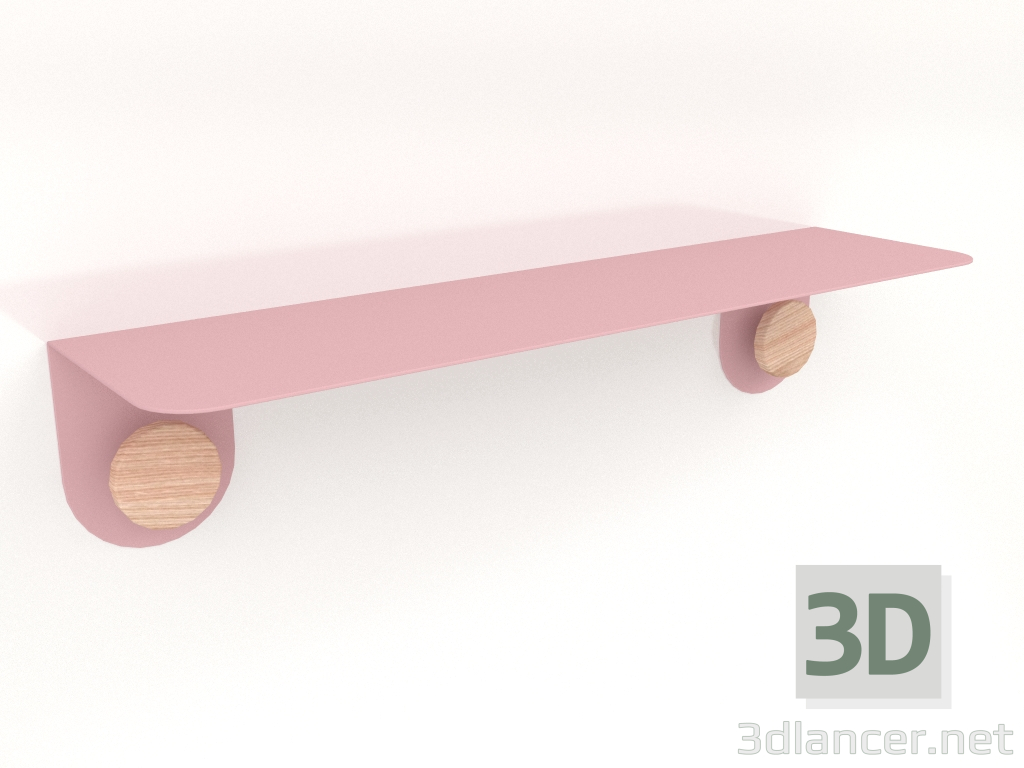 modèle 3D Etagère murale Hook 60 (Rose clair) - preview