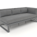 3D Modell Modulsofa, Abschnitt 1 rechts (Anthrazit) - Vorschau