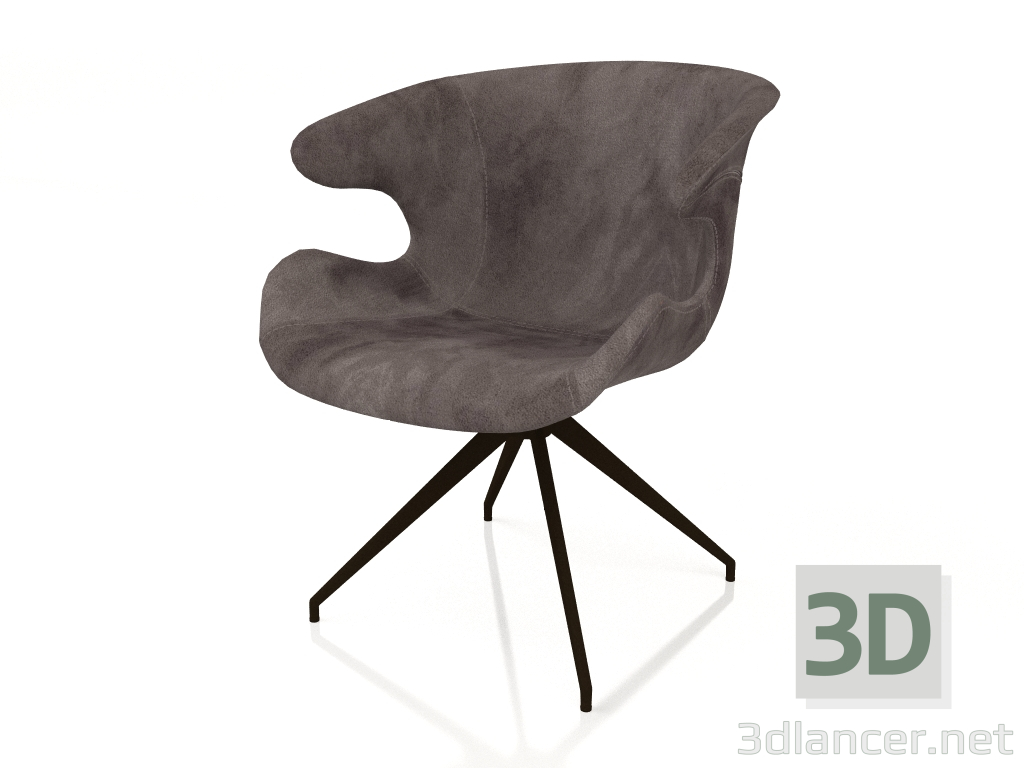 modèle 3D Fauteuil Mia (Gris) - preview