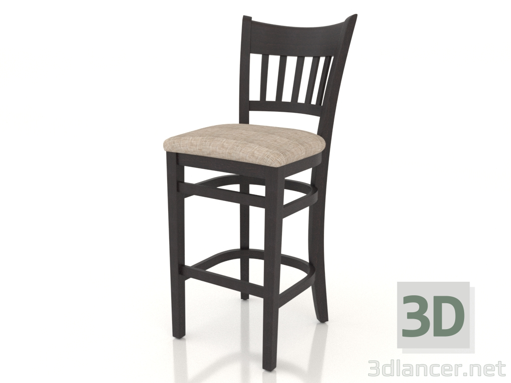 3D modeli Bar taburesi Liverpool (Wenge) - önizleme