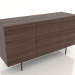 3d model Chest of drawers 2 METAL 1500x500x800 (dark walnut) - preview