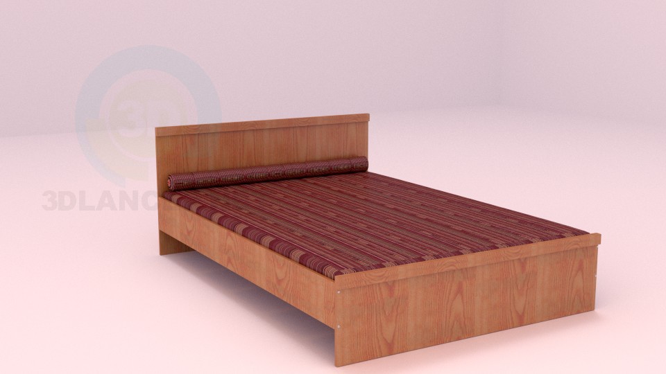 Modelo 3d Cama de casal - preview