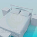 3D Modell Bett - Vorschau