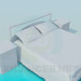 3D Modell Bett - Vorschau