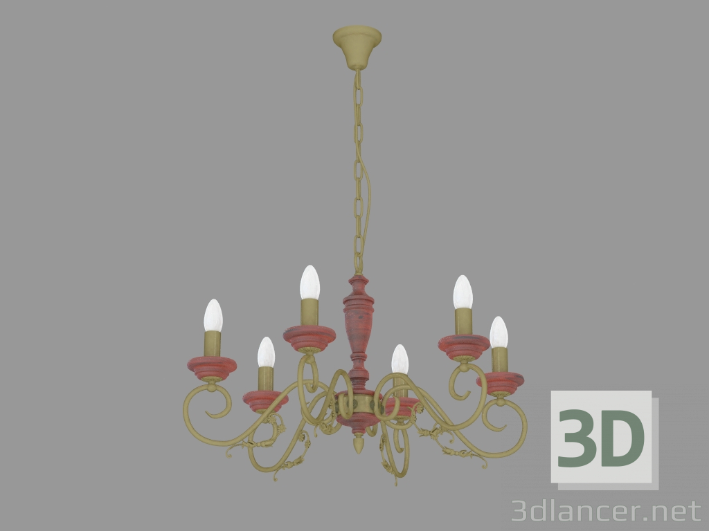 Modelo 3d Candelabro Aria (1211-6P) - preview