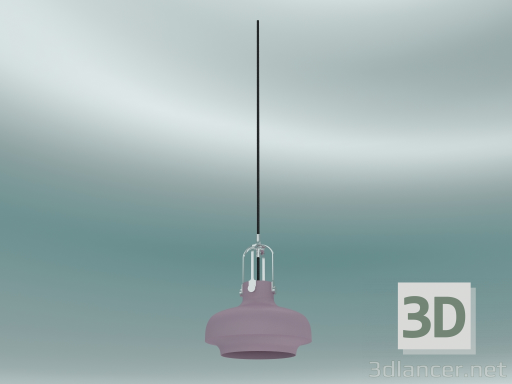 modello 3D Lampada a sospensione Copenhagen (SC6, Ø20cm H 25cm, fard opaco) - anteprima