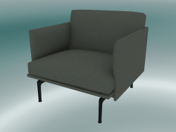 Chaise studio Outline (Fiord 961, Noir)