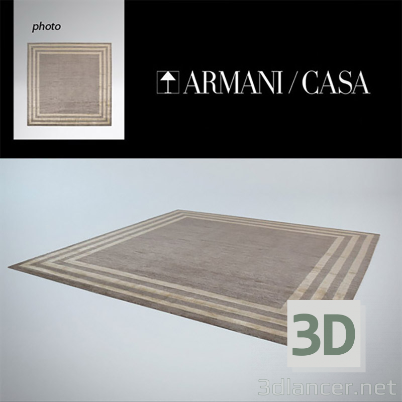 Modelo 3d Carpete em casa ARMANI - preview