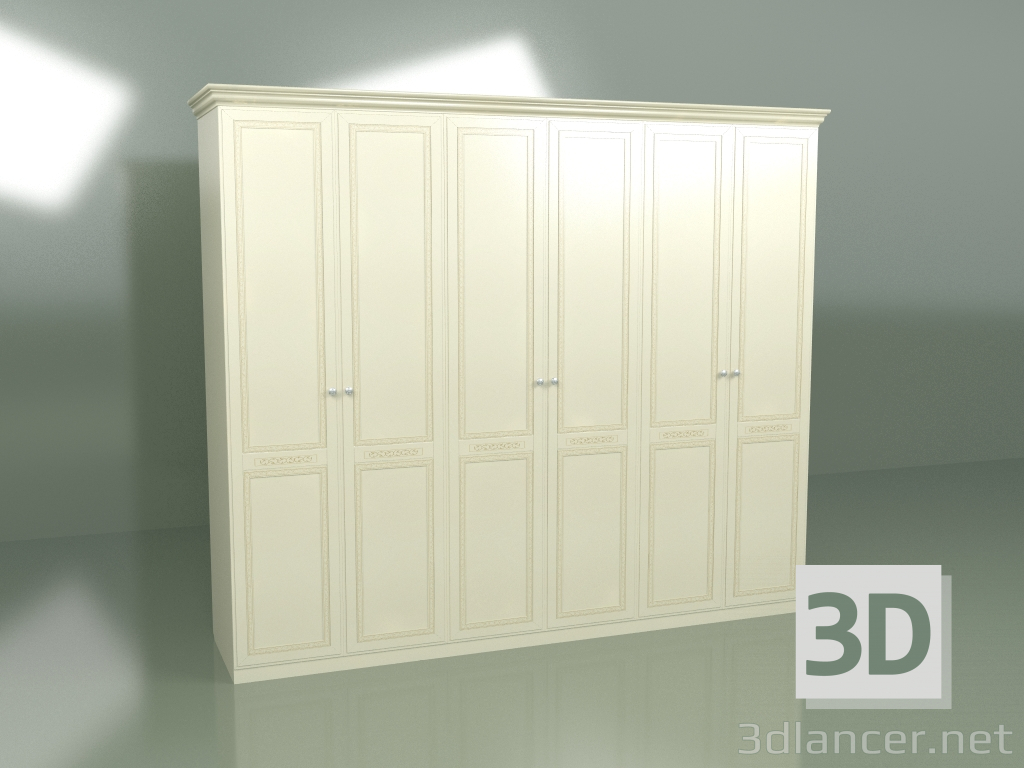 Modelo 3d Roupeiro 6 portas VN 160 - preview