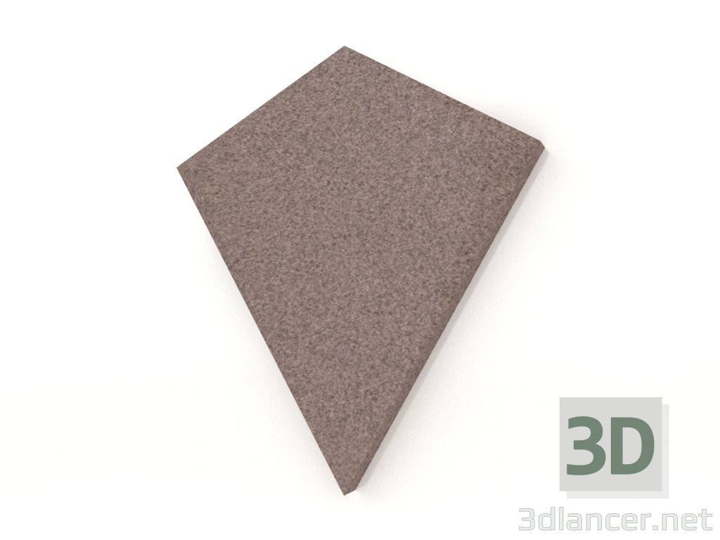 3d model Panel de pared 3D KITE (marrón) - vista previa