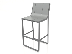 Tabouret à dossier haut (Anthracite)