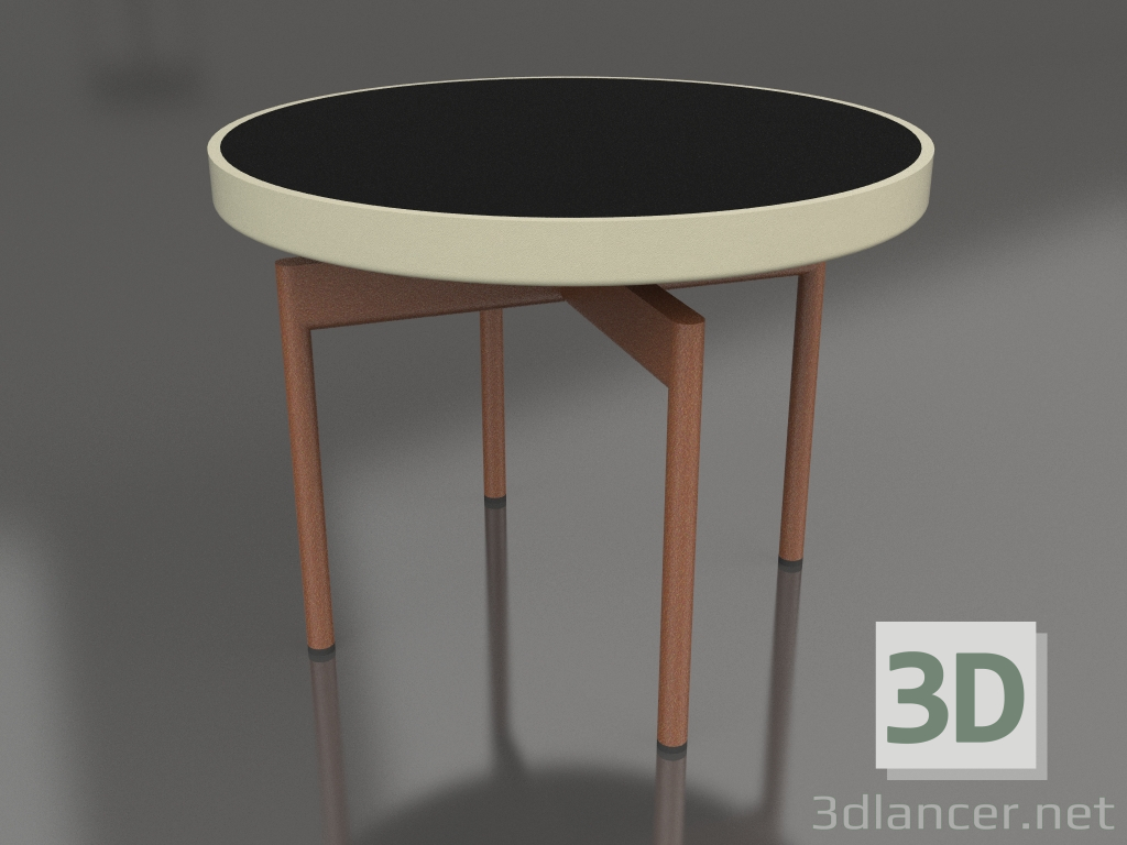 3d модель Стол журнальный круглый Ø60 (Gold, DEKTON Domoos) – превью