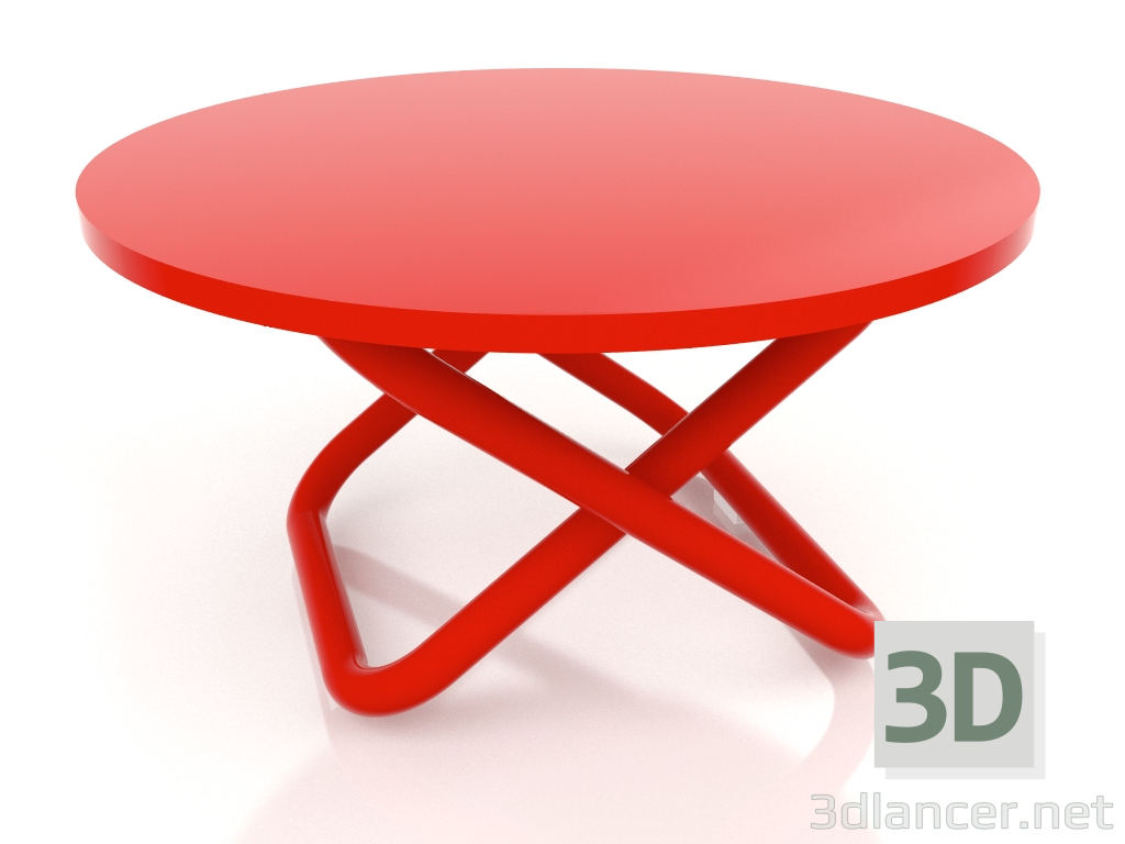 3d model Mesa baja Ø48 (Roja) - vista previa