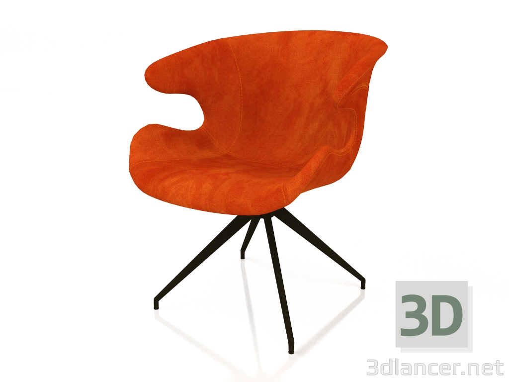 3D Modell Sessel Mia (Orange) - Vorschau