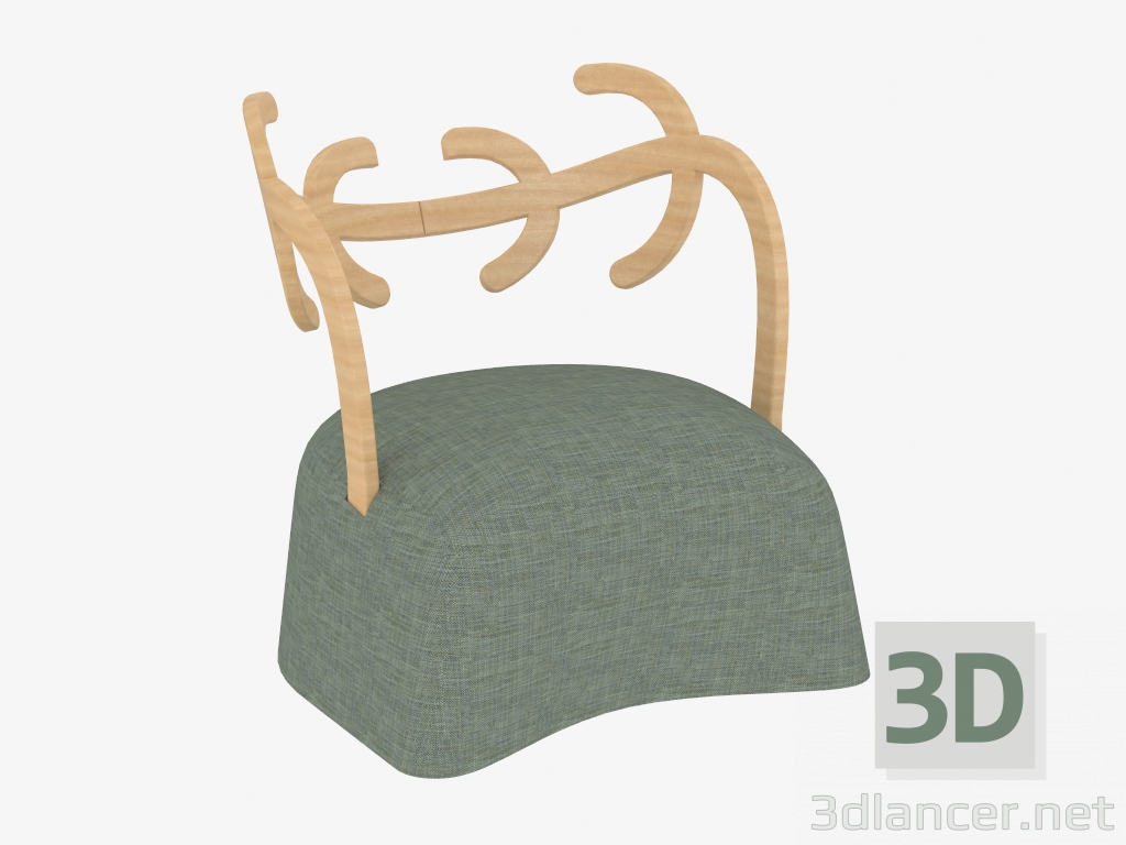 3d model Armchair Antler - preview