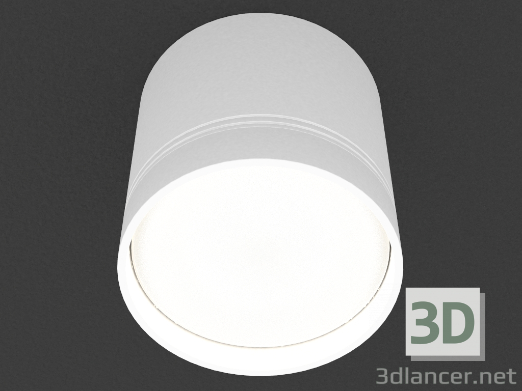 3D Modell Falsche Deckenleuchte LED (DL18483_WW-Weiß R) - Vorschau