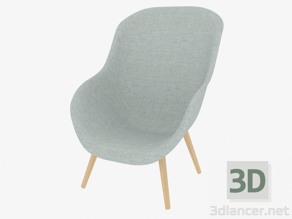 3d model Silla baja de la silla de salón (AAL82) - vista previa