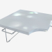 3d model Corner table (corner part) - preview