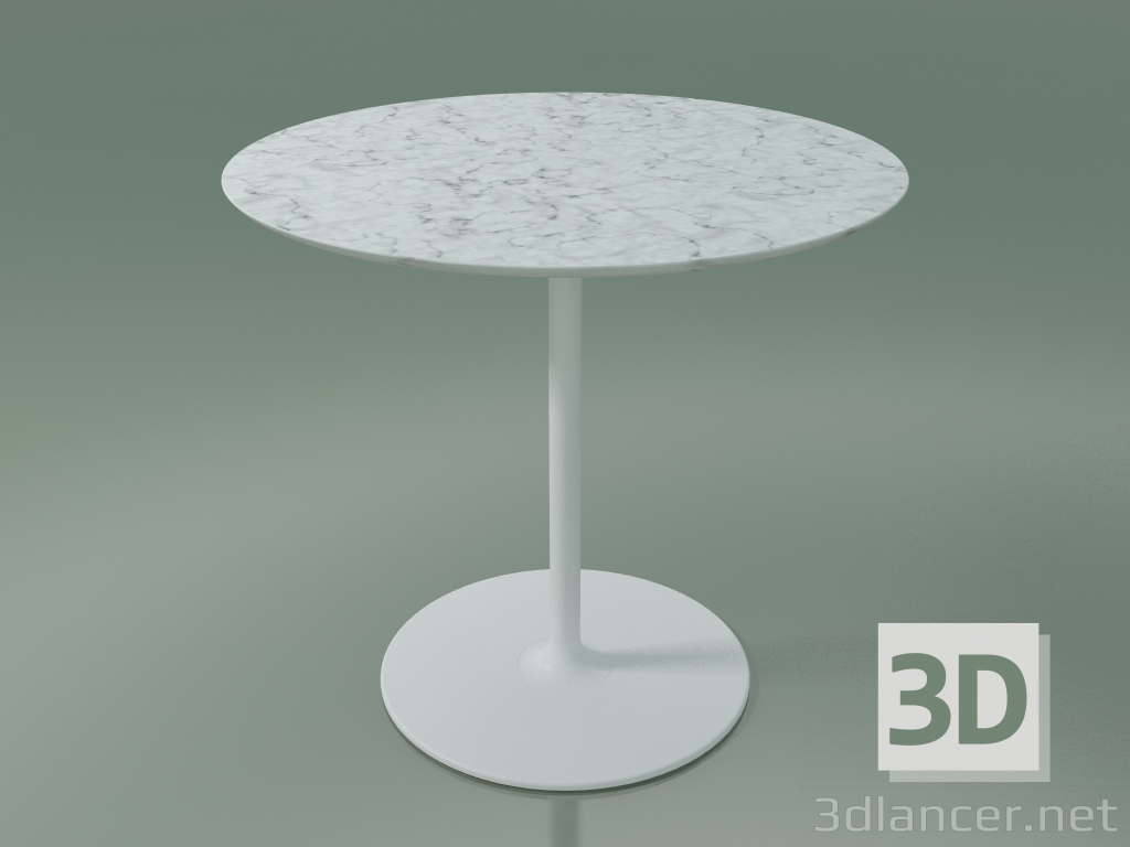 Modelo 3d Mesa redonda 0745 (H 74 - D 80 cm, mármore, V12) - preview