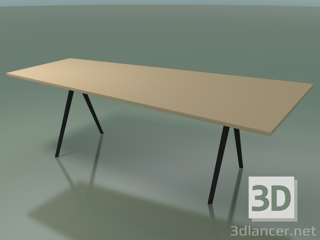 modèle 3D Table trapézoïdale 5412 (H 74 - 120-80x240 cm, stratifié Fenix F03, V44) - preview