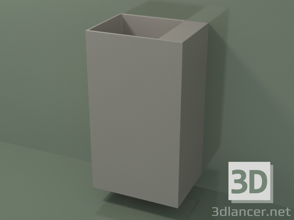 Modelo 3d Lavatório montado na parede (03UN26103, Clay C37, L 48, P 36, H 85 cm) - preview