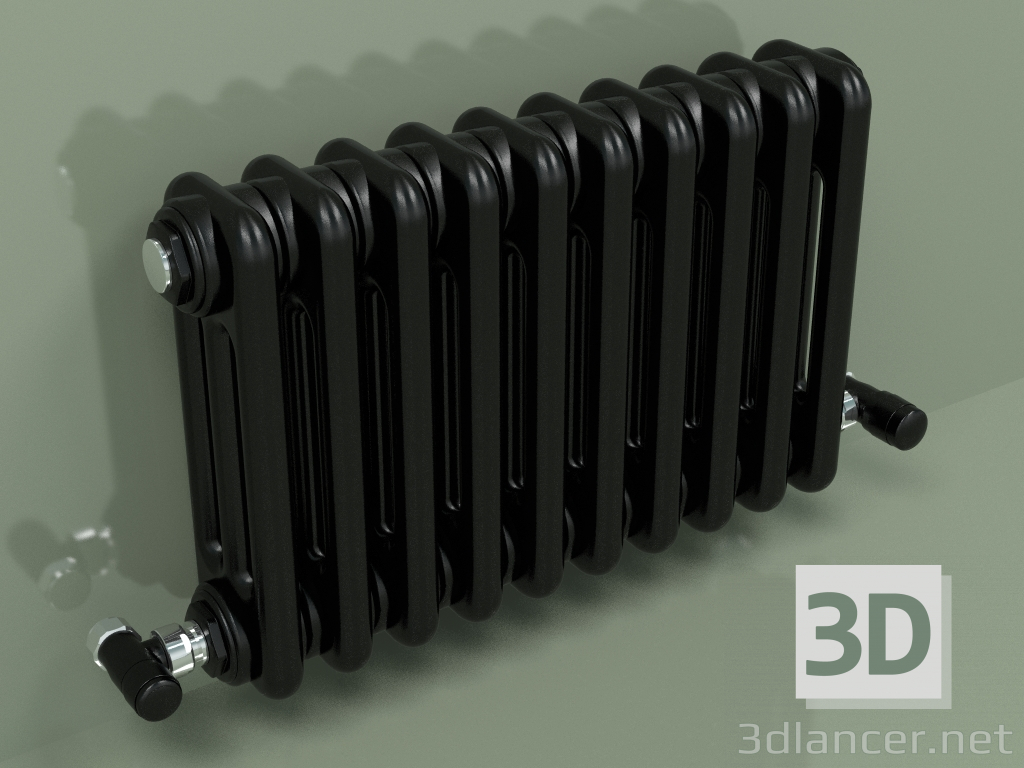 Modelo 3d Radiador TESI 3 (H 300 10EL, Preto - RAL 9005) - preview