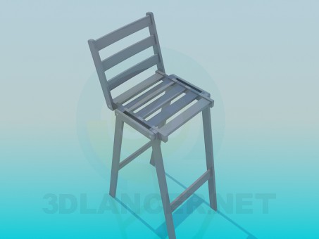 3D Modell Stuhl - Vorschau