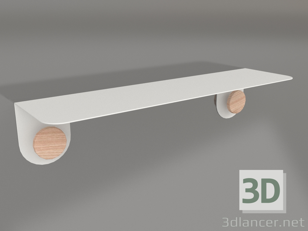 3d model Estante de pared Hook 60 (Blanco) - vista previa