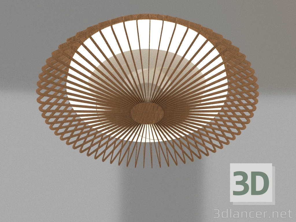 3d model Lámpara-ventilador de techo (7128) - vista previa