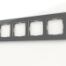 3d model Glass frame for 4 posts Elite (graphite) - preview